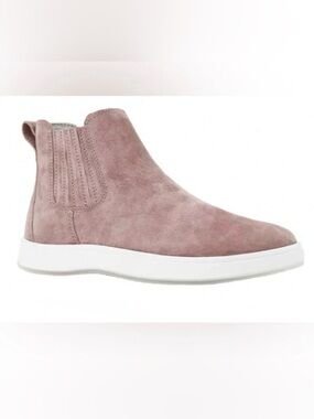 Aureus Andrea Chelsea Sneaker Boot Pink Nubuck Suede Women's Sz 7
